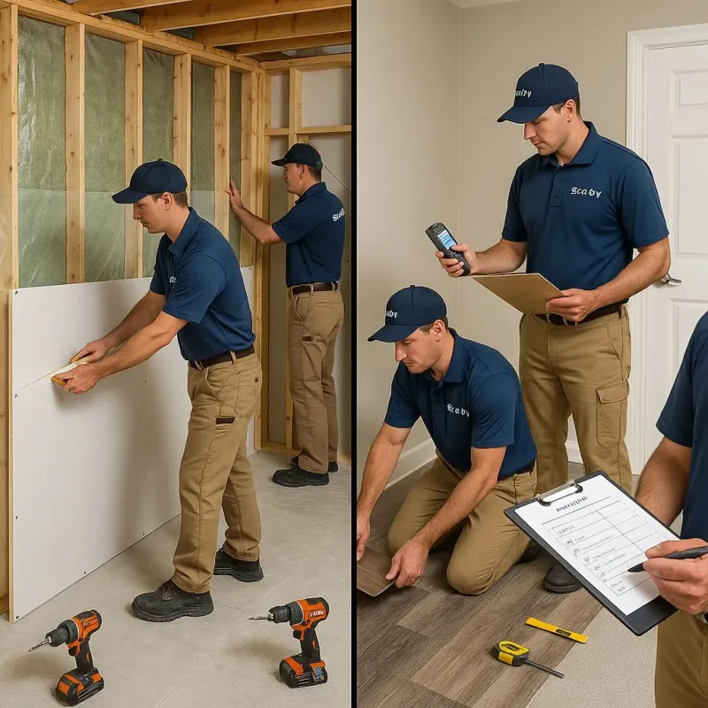 Repairs and Reconstruction process in Cherry Valley, IL